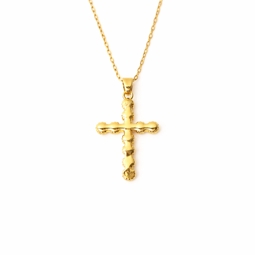 Alice Pearl Cross Necklace