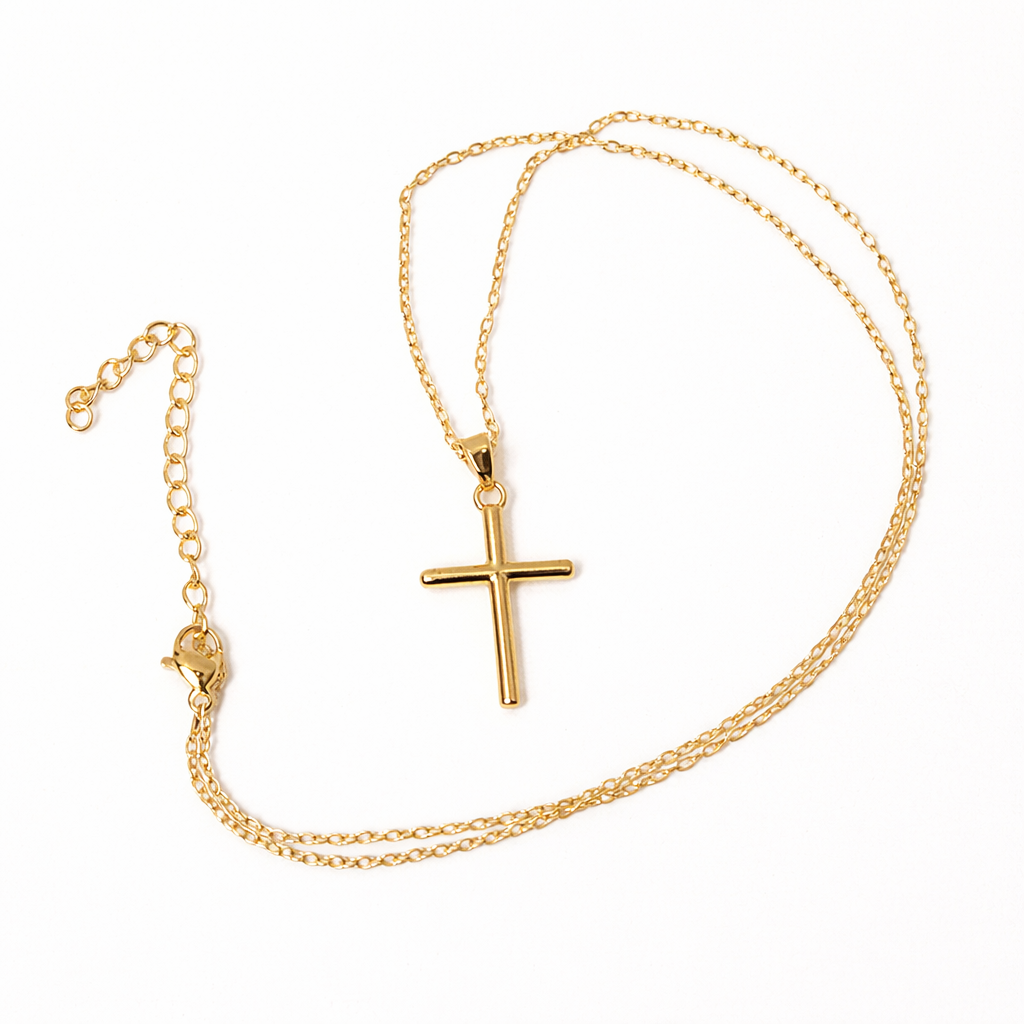 Lydia Gold Cross Necklace