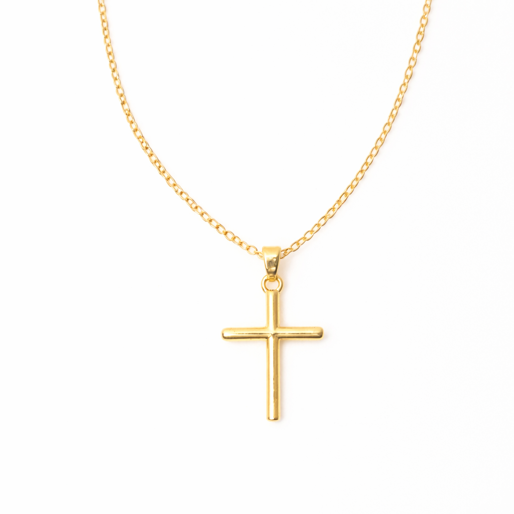 Lydia Gold Cross Necklace