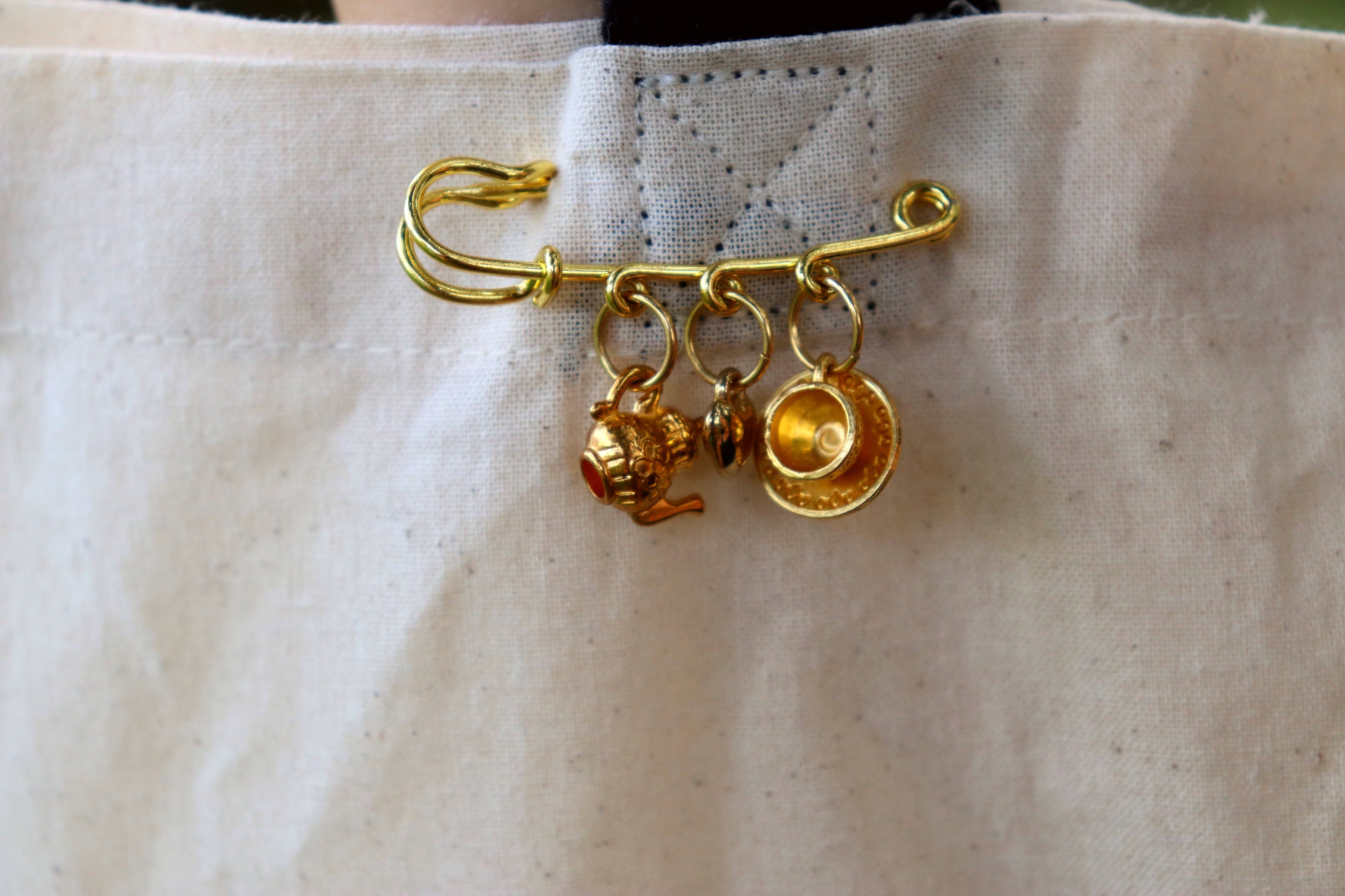 Tea Charm Brooch