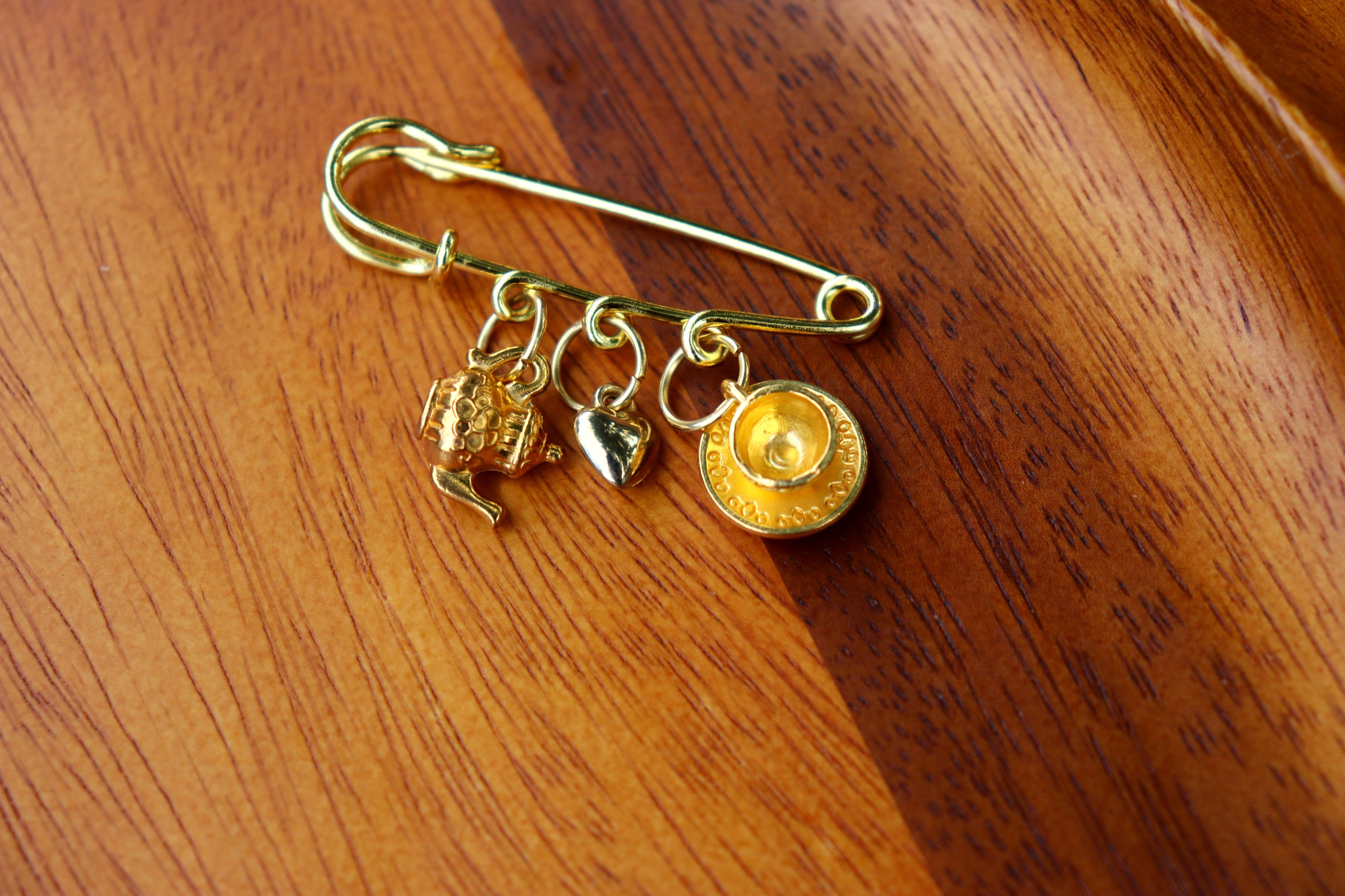 Tea Charm Brooch
