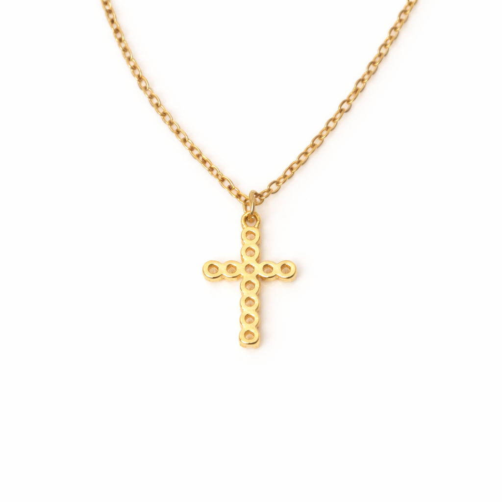 Phoebe Sparkling Cross Necklace
