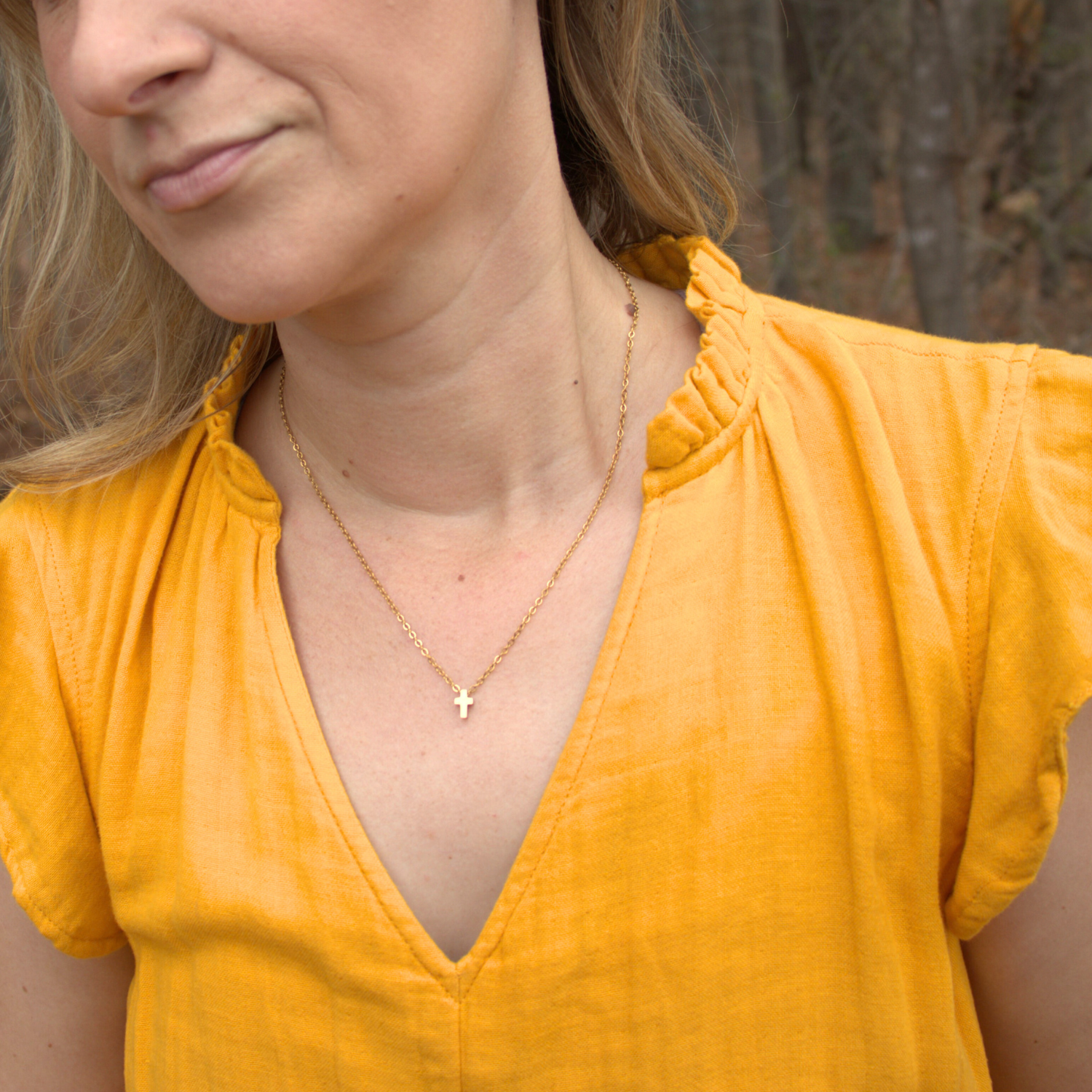 Anna Cross Necklace